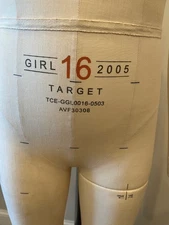 Alvaform by Alvanon Full Body Girls Target Dress Form - Size 16