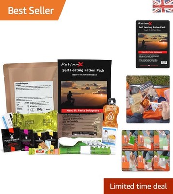 Komplettes selbstwärmendes Outdoor-Mahlzeitenpaket - Nährstoffkomfort in Rot (750g)