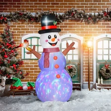 7.9" Inflatable Snowman Hand with Branch Christmas Decor Blow-Up Outdoor Didplay