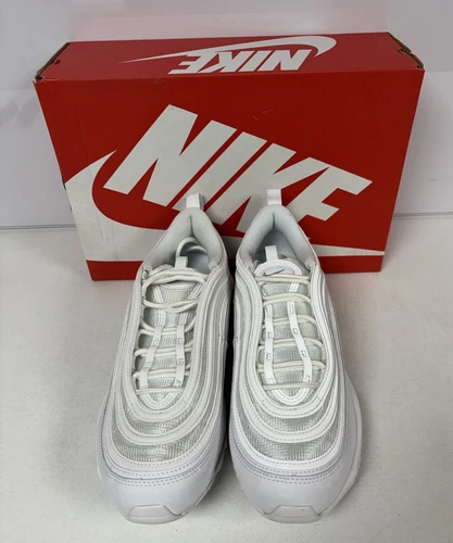 Nike Air Max 97 Entrenadores Blancos Talla Uk 9.5 Nuevo GENUINO PRECIO DE VENTA SUGERIDO POR EL FABRICANTE £174 #1035 - Imagen 6 de 7