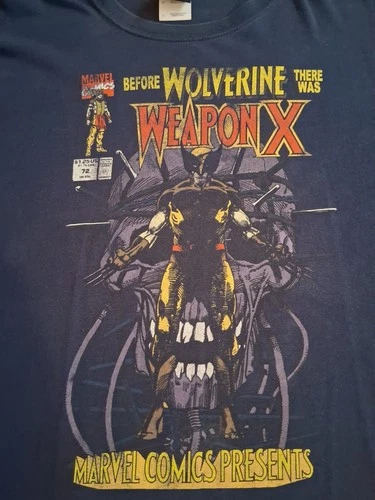 Wolverine Weapon-X Marvel Comics Vintage T-Shirt for Men