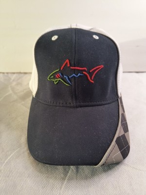 Greg Norman Hat Black Neon Embroidered Shark Attack. Perfect Fit