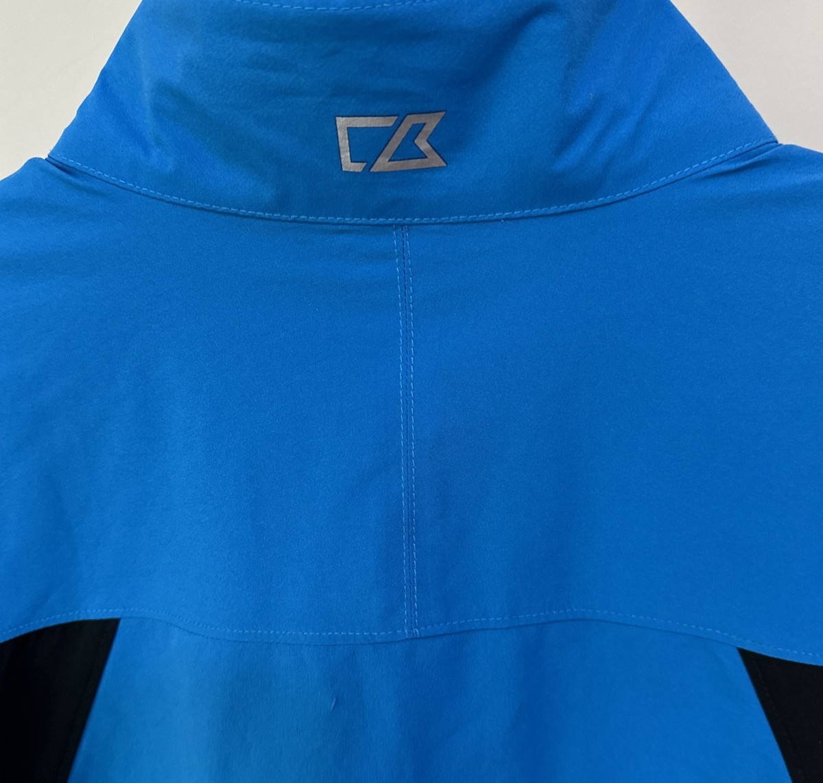 Cutter & Buck WeatherTec 1/4 Zip Jacket Blue Wind Water Resistant