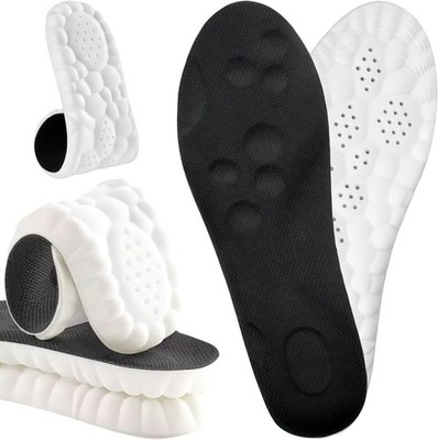 4D Cloud Steppers Insoles for Men and Women - Super Soft Comfort Memory Foam Clo