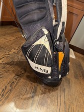 Ping Hoofer Stand Bag Black And Orange Carry Straps