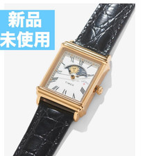 Running NOAH x TIMEX Collabo Sun And Moon Wrist Watch Gold Black Leather F/S