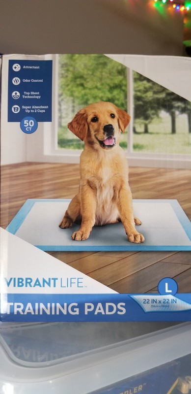 Vibrant Life Dog Training Pads Large 22in x 22in New 50count