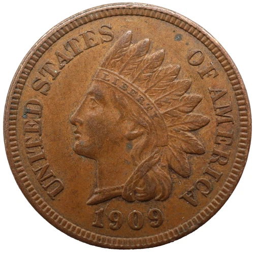1909 Indian Head Cent - AU+