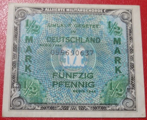 1948 GERMANY 1 DEUTSCHE MARK BANKNOTE, CIRCULATED CONDITION, LOT#24