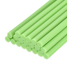 30pcs Mini Hot Glue Gun Sticks 4" x 0.28" for Glue Gun, Bright Green 0.33 per stick