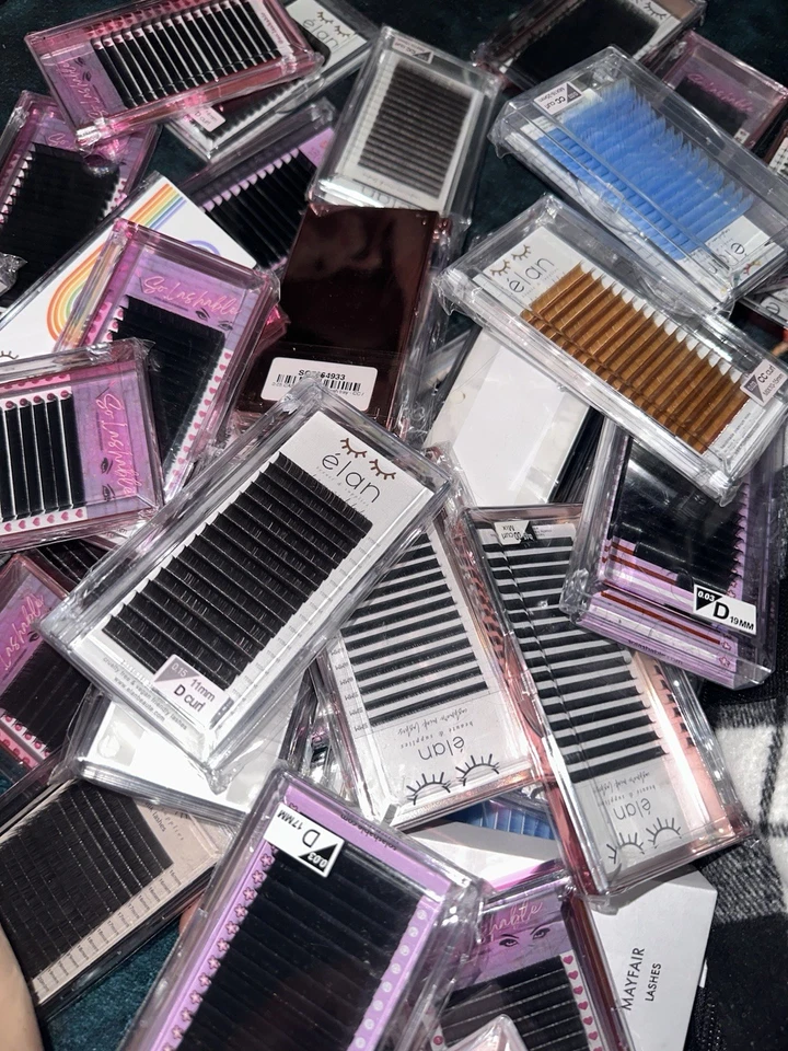 Bulk Professional Lash Trays New/Unused ALL CURLS C CC D DD (8MM - 20 MM) COLOR+ - Image 2 of 3