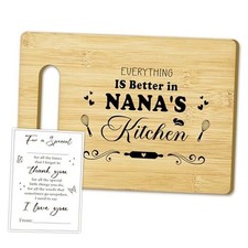 Nana Birthday Gift for Grandma, Bamboo Cutting Board Kitchen Decor, Perfect