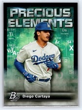 2023 Bowman Platinum Precious Elements #PE-9 Diego Cartaya - Los Angeles Dodgers