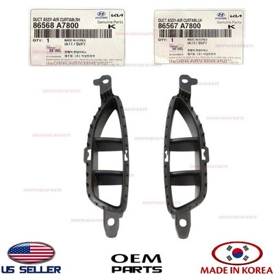 Genuine OEM Air Duct Curtains LEFT & RIGHT  2017-2018 Kia Forte 5 2.0L