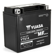 Batterie YUASA YTX14 SLA AGM - Sans Entretien - Prête à l'emploi.