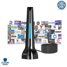 2025 Upgraded Indoor HDTV Antenna - 360° Long Range, 4K/1080p, Magnetic Base,...