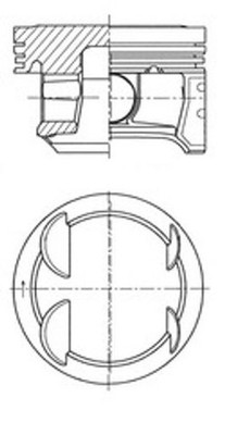 For Kolbenschmidt 41 006 600 Piston 41 006 600 Piston 73.4 (STD) fits: Opel ADA