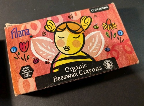 Filana Organic Beeswax Crayons Block - 12 Count Stockmar Waldorf Style USA Made