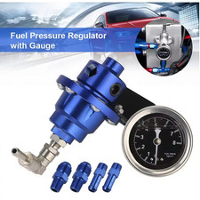 Adjustable Fuel Pressure Regulator Gauge Kit Universal Vehicle Refitting 160 Psi Adjustable Fuel Pressure Regulator Gauge Kit Universal Vehicle Refitting 160 Psi