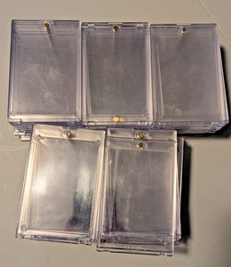 50 USED 35 PT. One Touch Magnetic Card Holder LOT! No cracks! *READ*