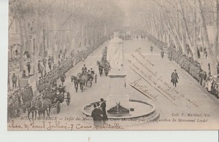 CPA 13 AIX EN PROVENCE Défilé des Ministres sur le Cours mirabeau pour.....