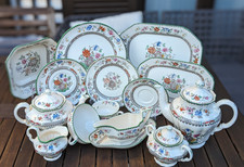 Copeland Late Spode England Chinese Rose vari pezzi: piatti, tazze ecc.