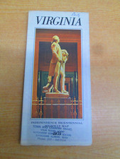 Vtg 1975 Virginia Highway Road Map