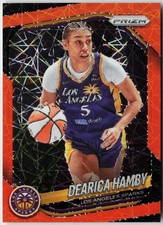 2025 Panini WNBA Prizm Dearica Hamby #39 Orange Velocity Los Angeles Sparks