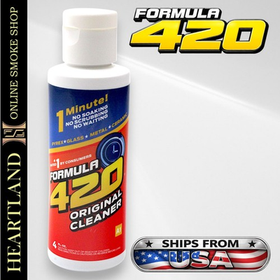 #ad Formula 4 20 Original Glass Cleaner 4oz Bong Tobacco Smoking Pipe Cleaning $7.99
