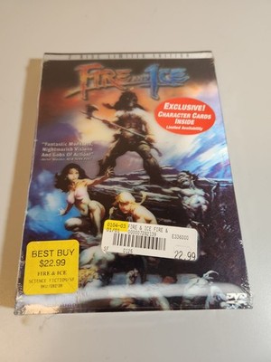Fire And Ice 2 Disc Limited Edition Lenticular Slipcover DVD Frank Frazetta