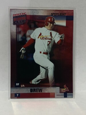 2001 Donruss Best of Fan Club Spotlight #d/100- J.D. Drew #24