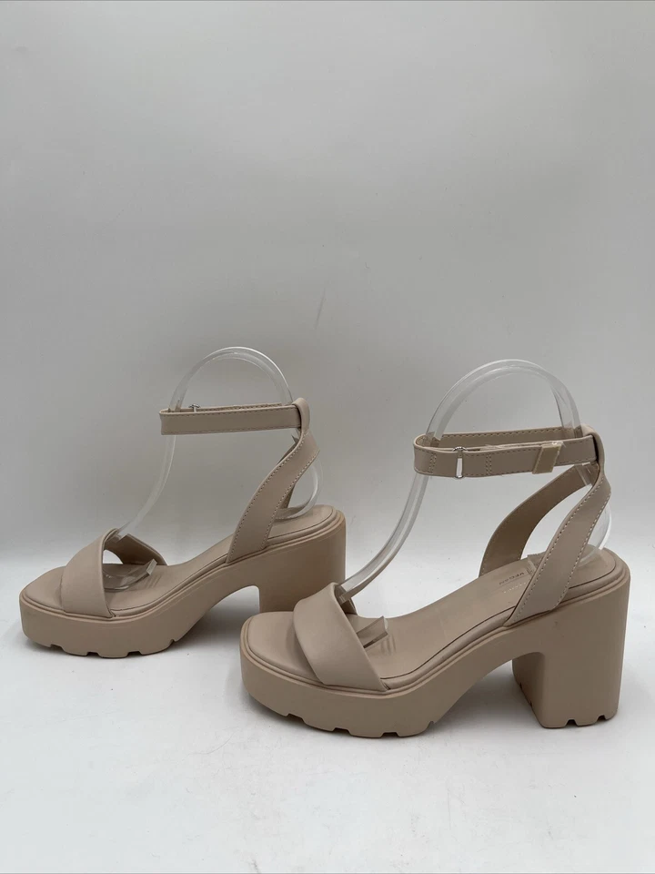Women’s Call It Spring Wave Platform Sandal Beige Size 6.5 - Image 3 of 4