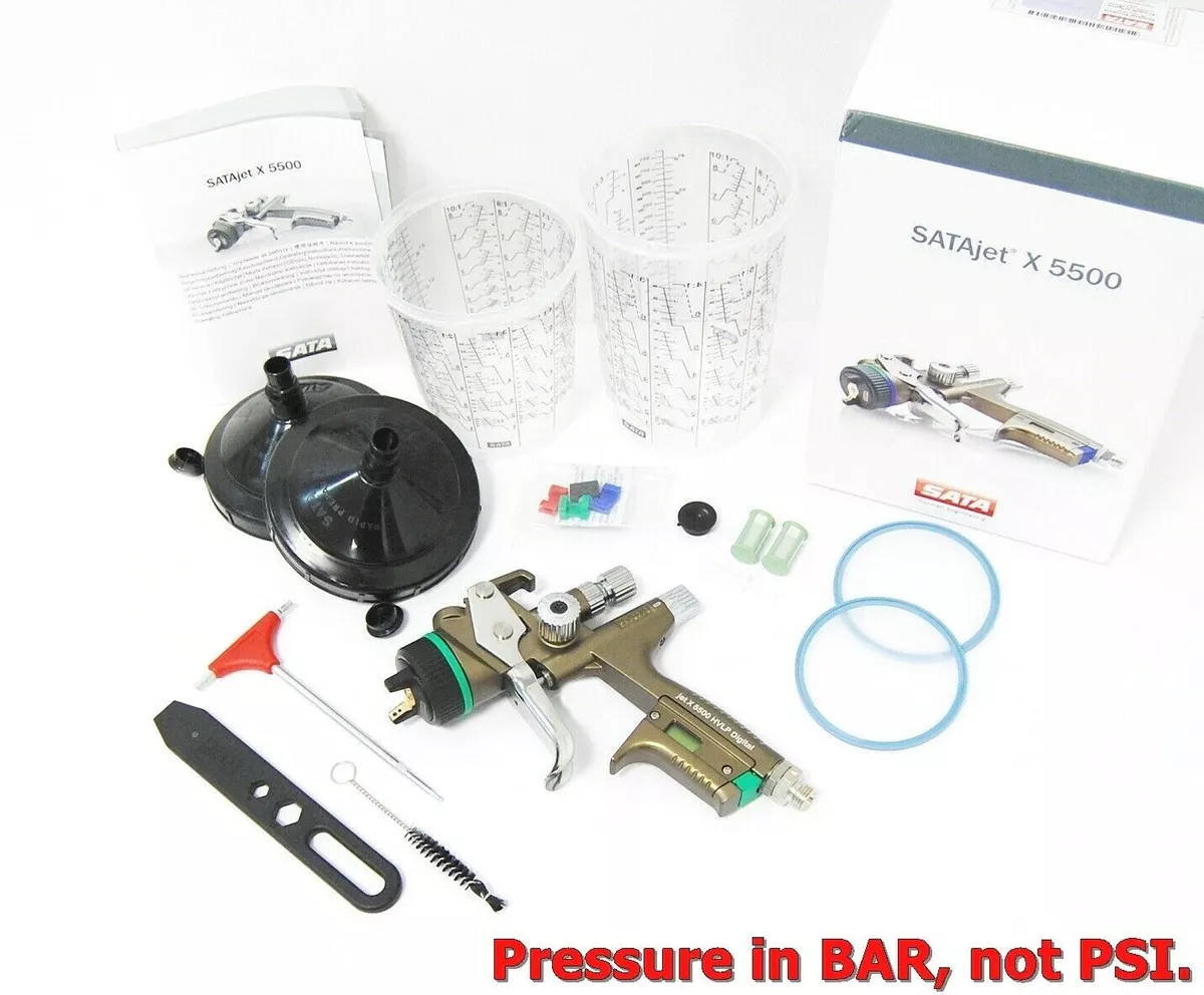 NEW SATA jet X 5500 HVLP 1,3 DIGITAL O-NOZZLE SPRAY GUN 1062124 