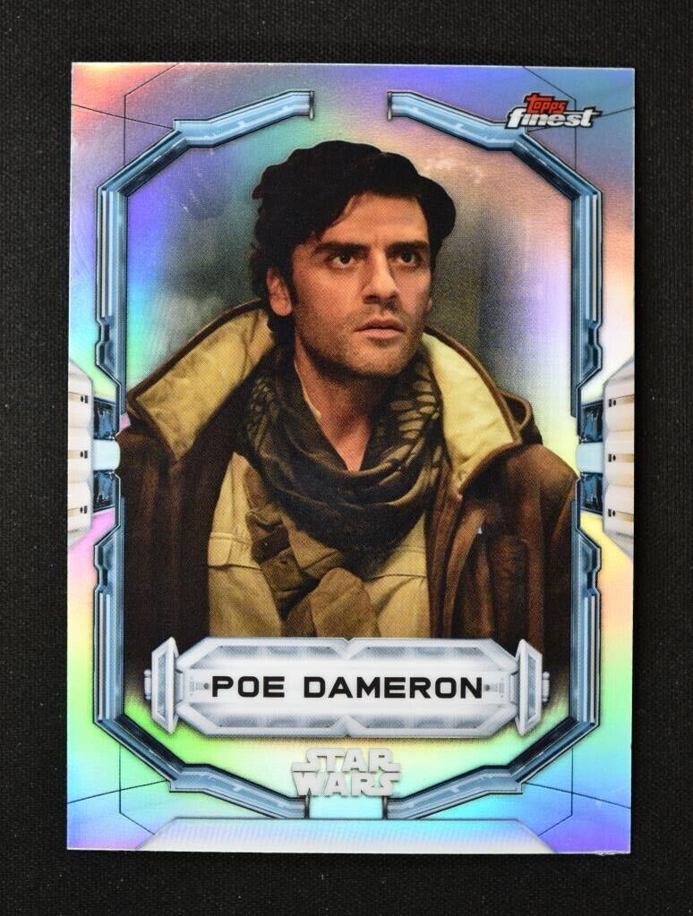 2022 Finest Star Wars Base Refractor #73 Poe Dameron | eBay