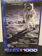 Eurographics WALK ON THE MOON PUZZLE 1000 Piece Jigsaw Astronaut Space