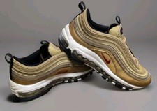 Nike Air Max 97 Metallic Gold Size 6 Y Athletic Shoes Sneakers 918890-700 Great