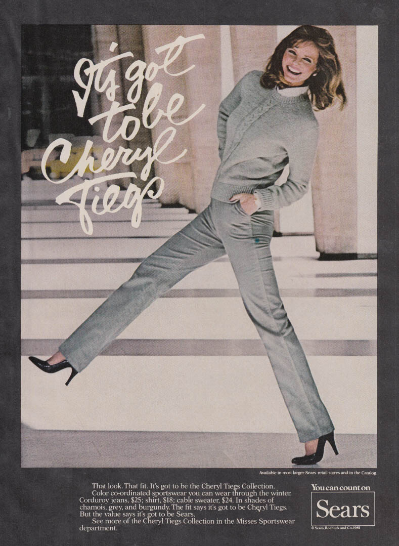 It's got to be Cheryl Tiegs Sears sportswear ad 1981 GL | eBay