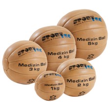 Medizinball-Set aus Leder 5-tlg., 1-5 kg