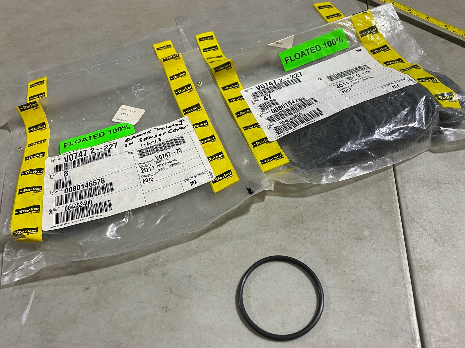 55x Parker O Rings V0747 2227, Compound V074775, 3mm x 60mm, NOS eBay