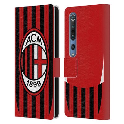 OFFICIAL AC MILAN 2024/25 CREST KIT LEATHER BOOK WALLET CASE FOR XIAOMI PHONES