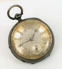 RARE ANTIQUE BELL BROTHERS DONCASTER BEAUTIFUL STERLING SILVER POCKET WATCH 