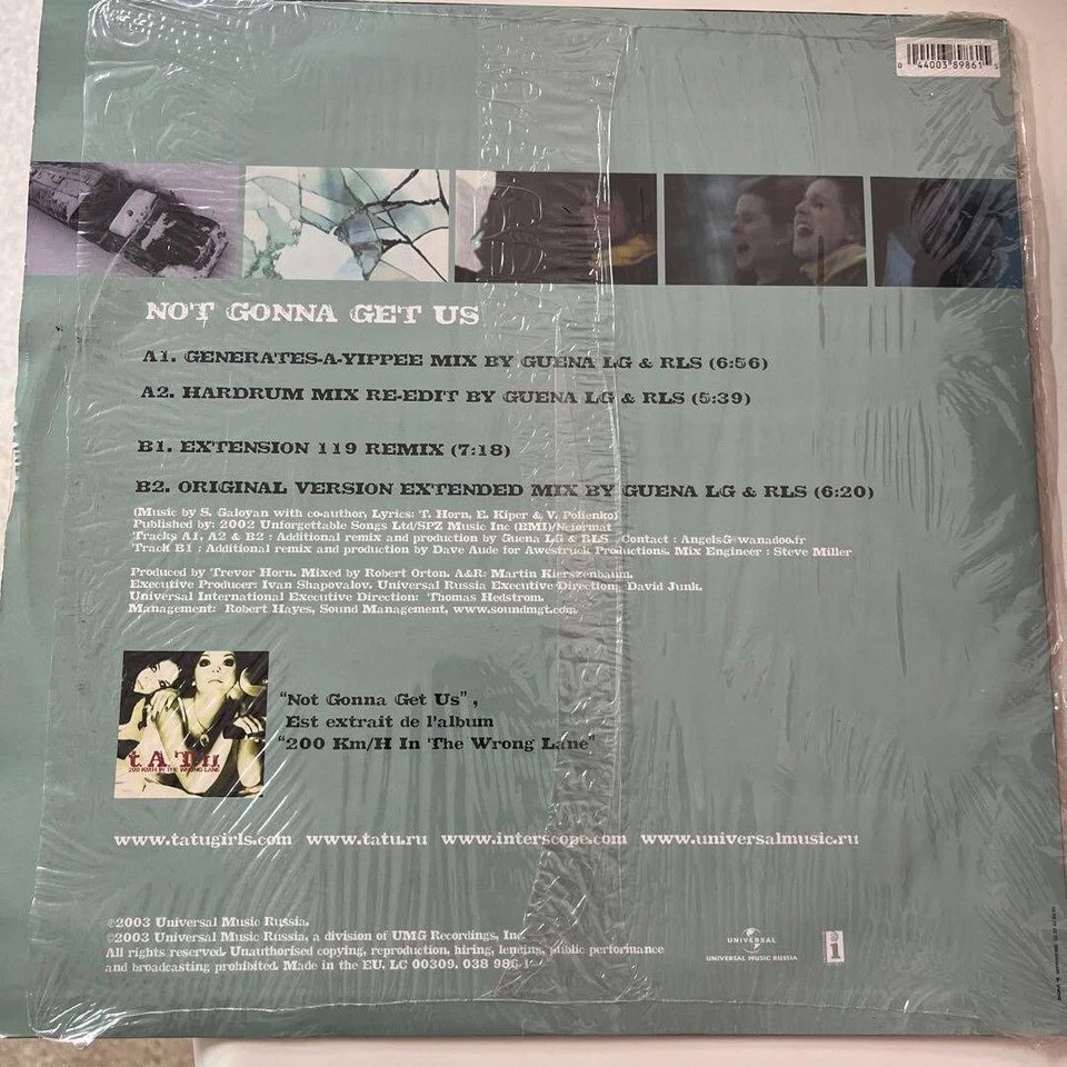 t.A.T.u. / Not Gonna Get Us 2014 Vinyl Sochi Olympics - Image 2 of 3