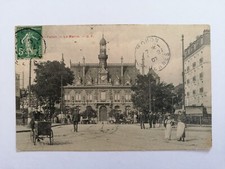 CP Ancienne PARIS PANTIN La MAIRIE Hôtel de Ville Tricycle Cachet MOHON Ardennes