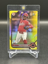 KENYA HUGGINS 2022 BOWMAN DRAFT FIRST EDITION YELLOW FOIL 1st BOWMAN /75 BD-140