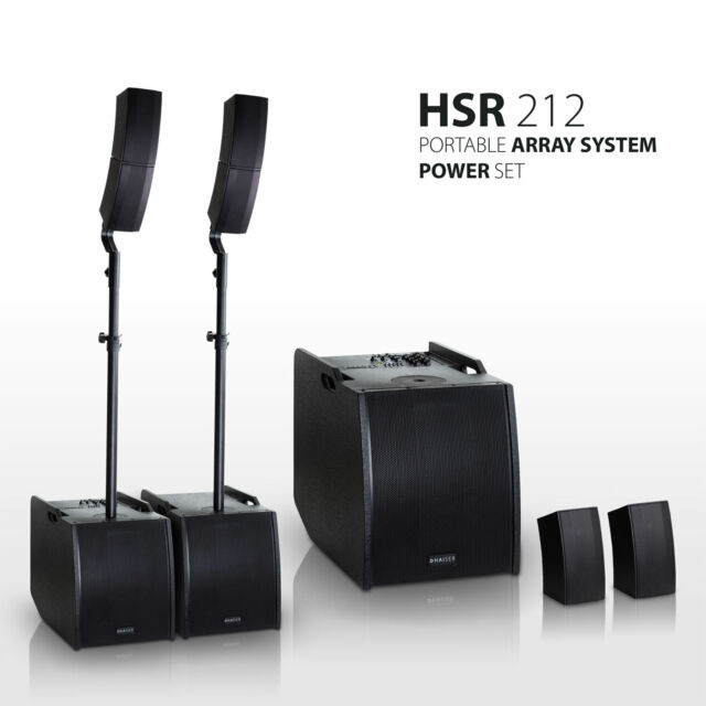HAISER HSR 212 Portable Array System Power Set | 400 W RMS | Bluetooth | USB IV10190