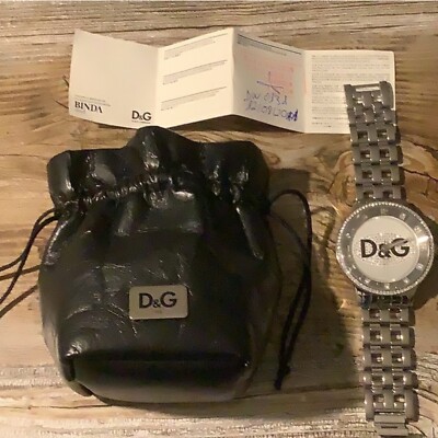 D&G leather, stainless steel water resistant watch D&G Dolce and Gabbana Twin Tip DW0699 Ladies Stainless Steel  main image 3