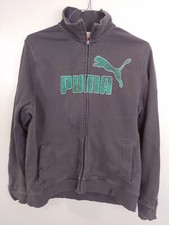 2 For 1 Vtg PUMA L Full Zip Navy Sweatshirt Silver/Black L Half Zip Pullover