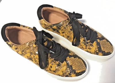 PRE-OWNED Joie Women's Dakota Fashion Snake Embossed Sneaker - Main Image