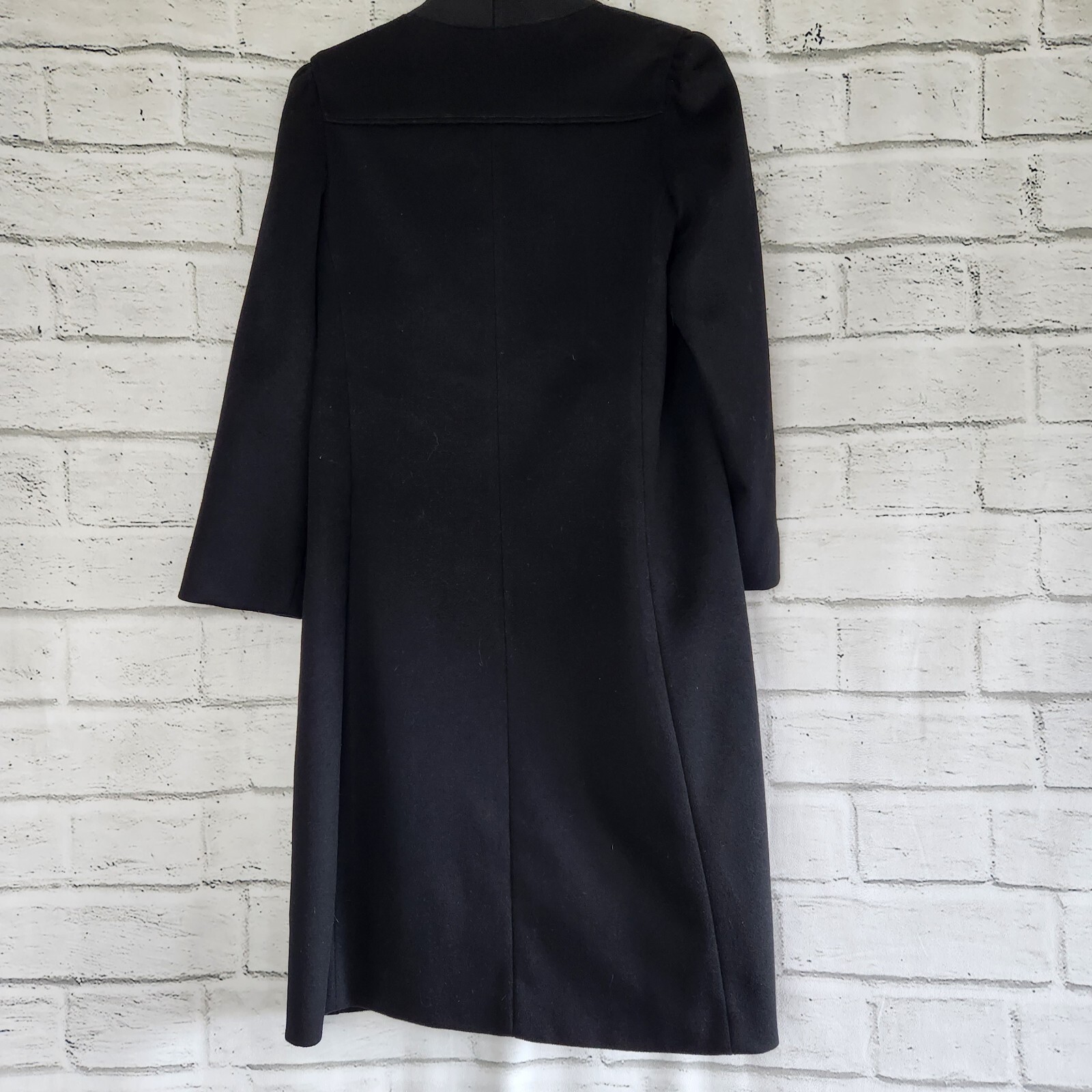 Vintage Nor'wester Solid Black Collarless Knee Le… - image 5