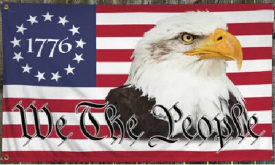 3X5 WE THE PEOPLE 1776 EAGLE USA BETSY ROSS FLAG BANNER GROMMETS 100D